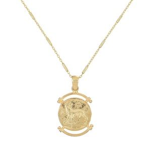 Greek coin necklace,greek coin pendant necklace